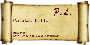 Palotás Lilla névjegykártya